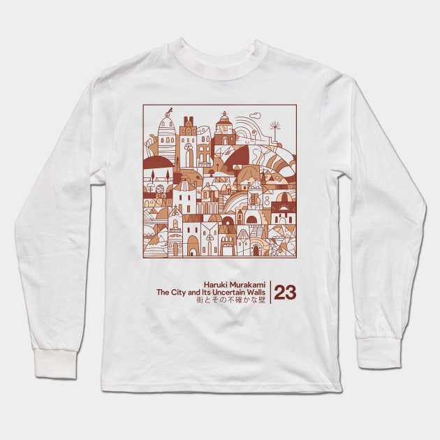 The City and Its Uncertain Walls - Minimalist Artwork Design Long Sleeve T-Shirt by saudade